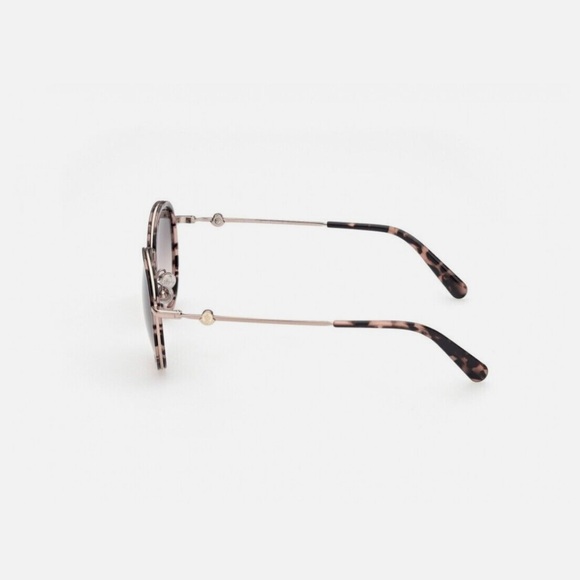 MONCLER Pink Tortoise Round Sunglasses - Picture 3 of 10
